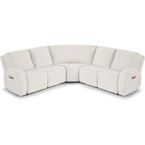 VANSOFY Stretch Reclining Sectional Couch Covers, 5-Pieces, Off White
Extra Large 5 Seat Recliner Cover, Thick Soft Washable Slipcovers, Non-Slip, Sectional Corner Cover for L Shape Sofa