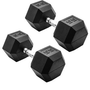 CAP Barbell Coated Dumbbell Weight | Multiple Options Pairs & Sets (55 lb - Pair)
