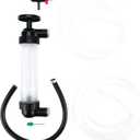 Performance Tool W1156 Grip Clip Transfer Pump/ Siphon Fluid Transfer Pump Kit for Water, Oil, Liquid, and Air, Black/Clear, 48-inch Hoses
