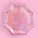 xo, Fetti Pink Holographic Starburst Foil Plates - 25 pcs | Happy Birthday Party Decorations, Holiday Party, Cool Cake Plates, Pink Bachelorette Disposable Party Plates (9 Inch)