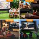 Estgora 14FT Inflatable Movie Screen Outdoor, Blow Up Projector Screen, Inflatable Movie Screen with Air Blower Front & Rear Projection Screens for Outdoor Movie Night Backyard Pool Fun