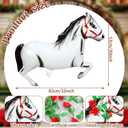 Gejoy 8 Sets 30 Inches Derby Horse Balloon with 52FT Artificial Roses Vine Aluminum Foil Inflatable Horse Party Decoration Western Cowgirl Themed Balloons for Cowboy Birthday Baby Shower Party Decor