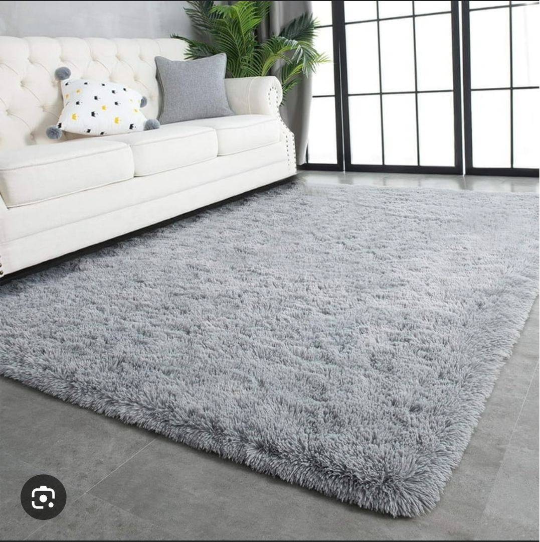 Glamtex 8x10 Fluffy Rugs, Shag Area Rug, Soft and Comfortable Fluffy Carpets, High-Density Sponge Fluffy Carpet, not Easy to Fall Off, Living Room and Bedroom Rug