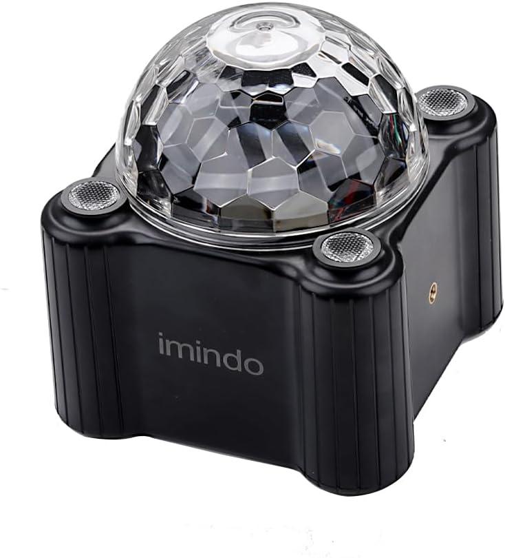 Disco Ball Party Strobe Light, Sound Activated Magic Stage Party Light with Remote Control for Outdoors and Indoors Home Club Karaoke Christmas Halloween Birthday Wedding Decorations