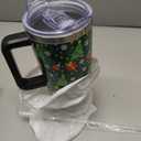 Cat Tumbler With Handle and Straw, 40 oz Leakproof Stainless Steel Insulated Tumbler, Cup Holder Friendly, Birthday Christmas Gifts for Women Men Who Loves Cat, Travel Coffee Mug Water Bottle