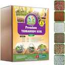 DUSPRO Recycle Premium 6in1 Terrarium Soil Mix – Pre-Mixed Terrarium Substrate Mix for Terrariums, Balanced Moisture Growing Medium with Coco Coir, Peat Moss, Pine Bark, Perlite, Pumice & Zeolite 4QRT