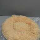 Tiny Dog Bed 15 Inch for Extra Small Dogs,Washable Puppy Bed,Soft Faux Fur Calming Donut Bed for Chihuahua Yorkie Maltese Pomeranian,Light Brown