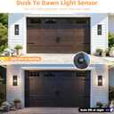 Dusk To Dawn Extra Large Outdoor Wall Lantern-4 Light,Outdoor Wall Light Fixtures For Patio, Porch,Black Exterior Wall Sconce,Waterproof Outside Garage Lights,E12 Base,1 Pack,24"H*10.2"L*9.8"W