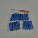 40pcs Perm Rods Set for Natural Hair Blue Plastic Cold Wave Rods Hair Curling Rollers with Steel Pintail Comb Rat Tail DIY Hairdressing Tools40pcs Blue (1 Count (Pack of 40))