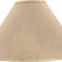 Aspen Creative 32209A Hardback Empire Spider Lamp Shade in Wheat Flaxen, 6" Top x 19" Bottom x 12" Slant Height