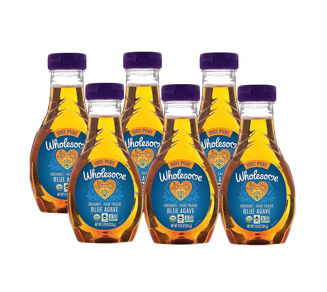 Wholesome FT Organic Blue Agave 11.75oz, 6-Pack