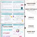 Undated 12 Month Planner Hardcover (5.5x8.5") - Weekly & Monthly Academic Life Organizer, Productivity Journal, Thick Paper, Sticker, Bookmark, Pen Loop(Brown)