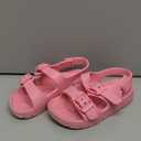 ChayChax Toddler Boys Girls Double Buckle Sandals Children's Adjustable Back Strap Water Sandal (Pink) 8 Toddler