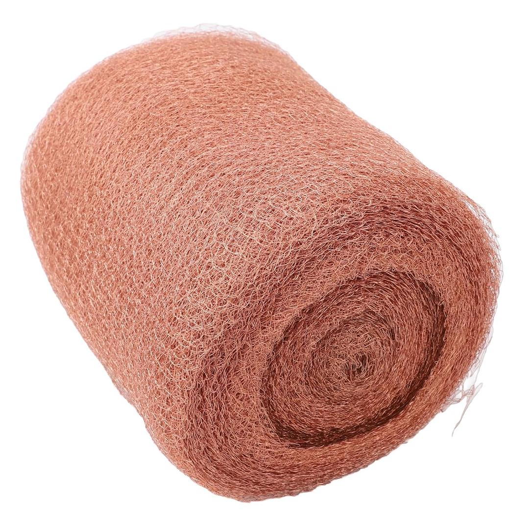 Copper Mesh: 30m Reusable Rustproof Copper Mesh Roll Complete with Scissor and Wood Piece, Effective Hole Blocking, Ideal for Bat, Snail and More Prevention