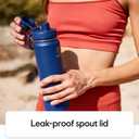Takeya Actives Insulated Stainless Water Bottle with Insulated Spout Lid, 32oz, Onyx