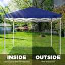 10x10ft Replacement Canopy Top with Air Vent, Waterproof & UV Protection Canopy Tent Top Cover for Straight Leg Canopy Frame - for Outdoor, Patio, Event, Trade Show (Blue, 10x10ft)