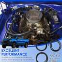 Air Conditioning Hose and Fitting Kit Includes 6.5ft #6#8#10 AC Hoses and #6#8#10 AC Fittings Universal for Automotive and Residential A/C Systems, Replace for AC.121.001