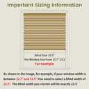 2" Cordless Solid Wood Blinds for Indoor Window,39.5" W x 60" H Black