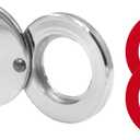 1 Set Peephole Cover, Peep Hole Covers for Peep Holes for Door Viewers, Home Security Peephole Protector Us House, Family, with Matching Self-Adhesive Installation Tools, Simple and Fast(Silver)