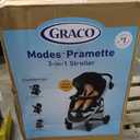 Graco Modes Pramette Stroller, 3-in-1 Baby Stroller, 3 Modes from Infant Car Seat Carrier, Infant Pramette, to Toddler Stroller, Reversible Seat, One Hand Fold, Extra Storage, Child Tray, Pierce