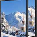 16x24 Inch Poster Frame, Plexiglass, Set of 2, Black Snap Frames, Front-loading Frame, Coating Aluminum Profile, Display Horizontally & Vertically