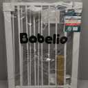 BABELIO Safety Gate Door Fits for Stairs, Narrow and Wide Doorways with Auto Close, Easy Install, No Drilling, Pressure Mounted for Baby, Child, Pets, Dog/Puppy, 26''-40'', White