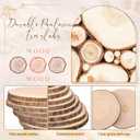 Tioncy 10 Pack Large Wood Slices for Centerpieces Unfinished Rounds Wood Slabs for Tables Decor Natural Wooden Circle for DIY Crafts Rustic Wedding Centerpiece Decor (9-10 Inch)