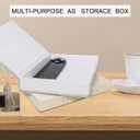 2 Pcs Decorative Books Boxes for Home Decor - Beautiful Linen Faux Box for Modern Home Coffee Table Decor - Fake Books Fashion Storage Boxes for Decoration