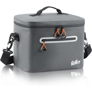 Soft-Sided Cooler Bag, 30 Can Portable Ice Chest Box, Waterproof, Leak-Proof, Insulated Cooler for Lunch, Beach, Drink, Beverage, Travel, Camping, Picnic (Dark Gray)