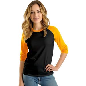 3/4 Sleeve Tops for Women - Casual Fashion Blouse Baseball Style Tees Three Quarter Raglan Shirt Women (Large) 3/4 Sleeve Tops for Women - Casual Fashion Blouse Baseball Style Tees Three Quarter Raglan Shirt Women (Large)