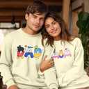 ASTANFY Mom Sweatshirt Dad Sweatshirts Magical Family Matching Outfits Mom and Dad Long Sleeve Shirt Mother Father Day Tops (Large, Apricot(men))