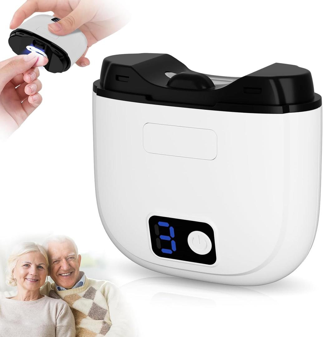 Electric Nail Clipper for Seniors Adults Kids, Automatic Nail Trimmer with 3 Speeds