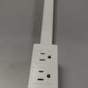 Electrical Outlet Extender, USB-A,USB-C,and 2 AC Outlets,Access Hard-to-Reach Outlets,Use Behind Couches, Rotates 180, Use Behind Couches, Nightstands, Desks (1)