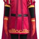 Adult/Kids Lord Costume Role Red Cloak Red Cap Outfit Halloween Cosplay Costume (Medium)