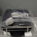 SNTD Dish Drying Rack, Expandable Dish Rack for Kitchen Counter, Stainless Steel Dish Drainer with Drainboard Set and Utensil Holder (Black)