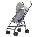 Dream On Me Aero Travel Umbrella Stroller, One-Hand Quick Fold, 3-Point Safety Harness, Dual Brakes, Adjustable Removable Canopy, Lightweight Compact & Space-Saving for Infants and Toddlers – Grey
