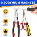 Powerful Neodymium Bar Magnets, 60 Pack Rare Earth Magnets, Heavy Duty Magnet, Rectangular Magnets, Small Magnet Strong for Fridge, DIY, Garage, Kitchen, Science, Craft, Office-20x10x3 mm
