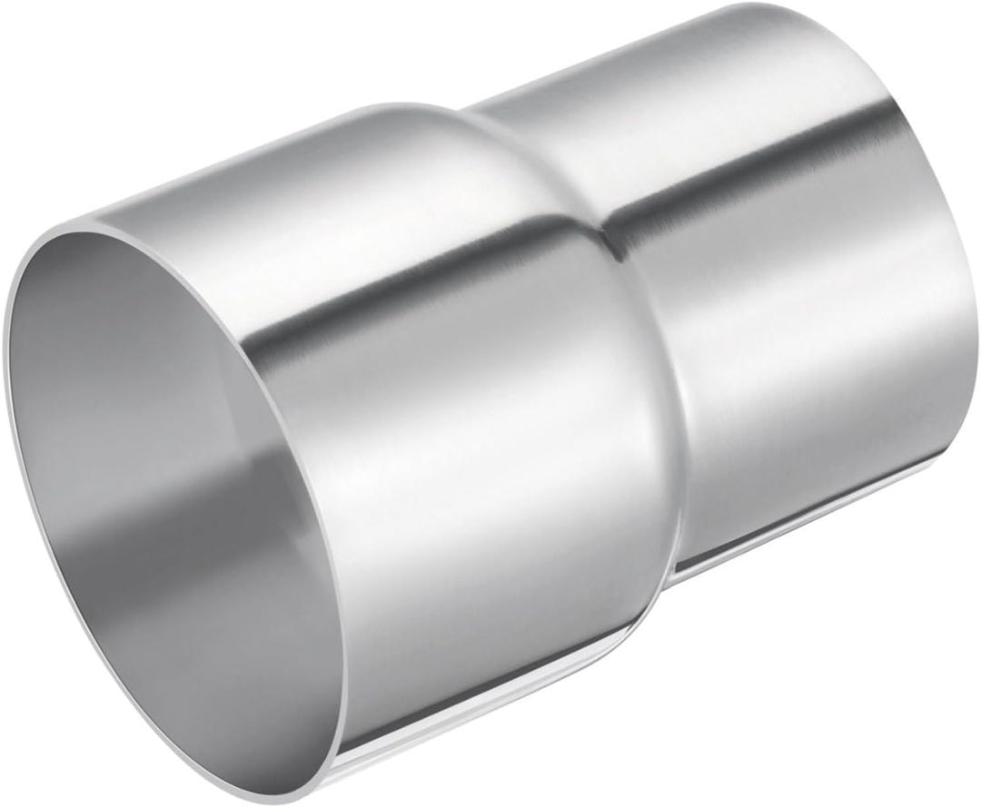 EVIL ENERGY Exhaust Adapter Reducer ID 2.5 Inch to OD 3 Inch, Pipe Connector 304 Stainless Steel Exhaust Coupler 2 1/2" ID to 3" OD