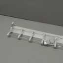 Long Over The Door Hooks Hanger with 15.75" Arms for Easier Access by Shorter, Heavy Duty Door Hanger for Coat, F16U, Fits Standard 1 3/8'' Doors, Towel Racks for Bathroom, White