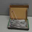 FEED GARDEN 6 Inch 50 Pack Hot-dip Galvanized Landscape Staples Plant Cover Spikes 11 Gauge Tent Stakes Garden Stakes Landscaping Fabric SOD Pins Yard Pins for Decoration Weed Barrier Fabric