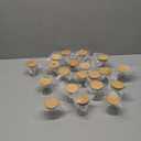 Tzerotone Spice Jar Set,2.5oz 20 Piece Glass Jar with Bamboo Airtight Lids and Labels, Mini Clear Food Storage Containers for pantry, kitchen canisters for Tea, Herbs, Sugar, Salt, Coffee