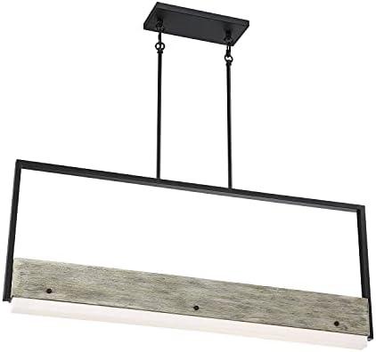 Nuvo Lighting 62-1553 Transitional LED Island Pendant from Alta Collection in Bronze/Dark Finish, 37.75 inches