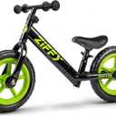 ZIFFY 12 Inch Toddler Balance Bike for 2-5 Years Old, No-Pedal Kids Balance Bike Toy, Lightweight Steel Frame, Sporty Outdoor Gift for Boys & Girls, 34.25" x 12" x 22.05"