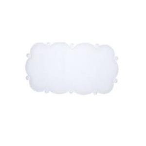 0 Divine Design Heavenly Comfort Cloud Bath Mat with Microban, 29 in L, 17 in W, Vinyl Mat Surface