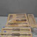 Calmbee 9 in 1 Bamboo Storage Bag Organizer for Kitchen Drawer  Plastic Wrap Dispenser with Cutter & Foil Organizer, Wooden Baggie Organizer for Sandwich, Snack, Gallon, Quart Sizes, Natural