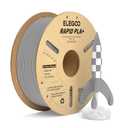 ELEGOO Rapid PLA Plus Filament 1.75mm Gray 1KG, PLA+ 3D Printer Filament for 600 mm/s High Speed Printing, Dimensional Accuracy +/- 0.02 mm, 1kg Cardboard Spool(2.2lbs)