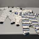 Onesies Brand baby-boys 4-pack Sleep 'N Play Footies (0-3 Months, Tiger Blue)
