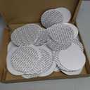 PATIKIL 83mm/3.27" Foam Lid Liner, 100 Pack PS Foam Resistant Tamper Pressure Sensitive Seal for Bottle Cap Liners Seals