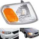 WFLNHB Side Marker Light Turn Signal Light Amber Clear Shell Replacement for Toyota Corolla 2001-2002 Passenger Right Side