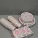 Pickmesh 250 Pcs Winter Wonderland 1st Birthday Decoration Snowflake Party Supplies Tableware Set Pink Silver Snowflake Disposable Paper Plates Napkins and Cups for 1st Birthday Baby Shower